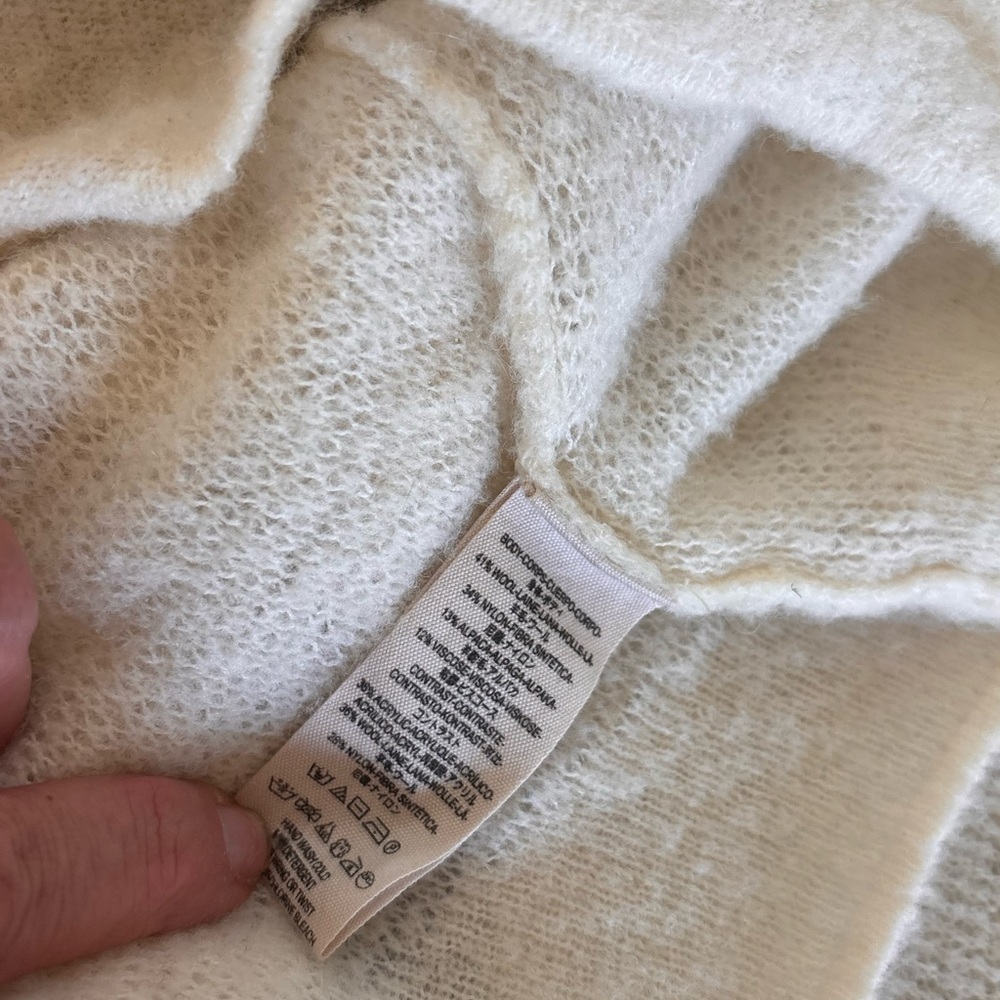 Free People Cream Cowl Neck Sweater - Picture 6 of 7